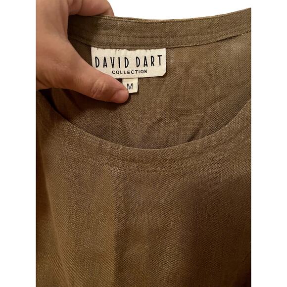 Vintage 90s David Dart Linen Button Jumper Size M - Picture 2 of 4